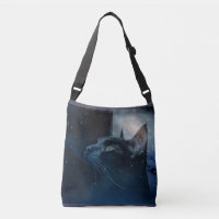 Black Magic Kitty crossover shoulder bag