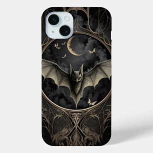 Black Magic Spooky Bat iPhone 15 Mini Case