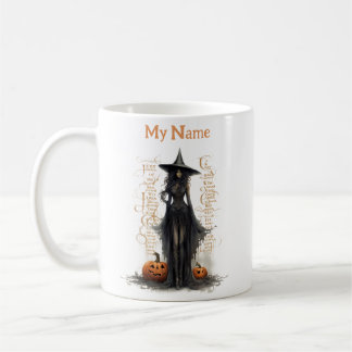 Black Magic Witch: Halloween Witch Customized Cup