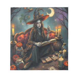 Black magic witch notepad