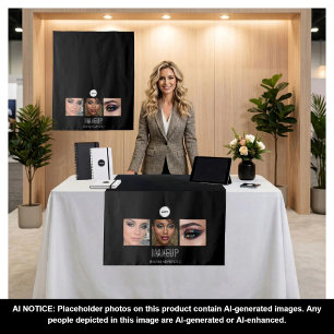 Black Makeup Studio Photo Collage Trade Show Tapestry