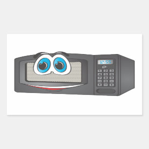 Black Male Cartoon Microwave Sticker