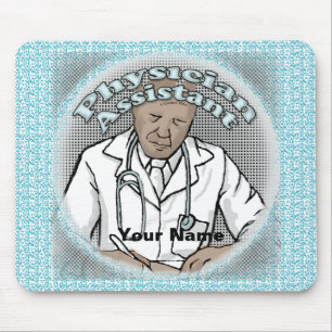 Black Male Physician Assistant Mouse Pad