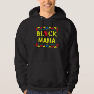 Black Mama African Roots Mom Proud Mommy Hoodie