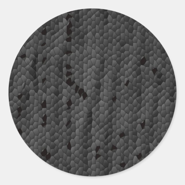 Black Mamba in illustrated,Art Classic Round Sticker (Front)