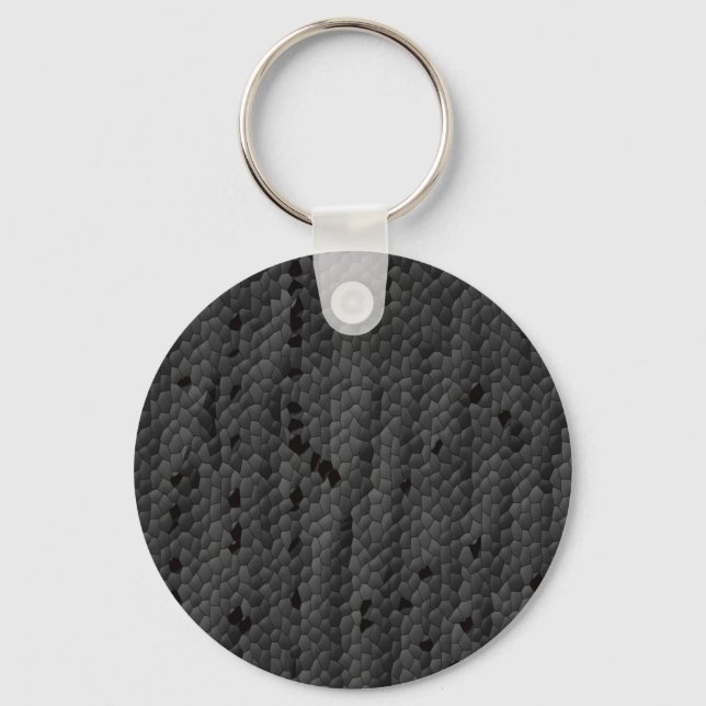 Black Mamba in illustrated,Art Keychain (Front)