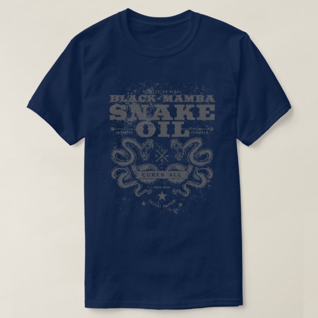 Black Mamba snake oil  T-Shirt (Design Front)