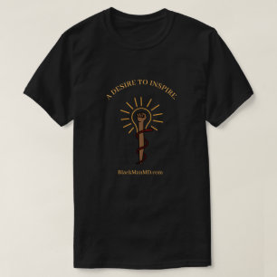 Black Man M.D. Men's Black T-Shirt