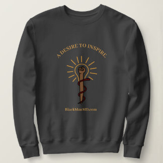 Black Man, M.D. Sweatshirt gris unisex