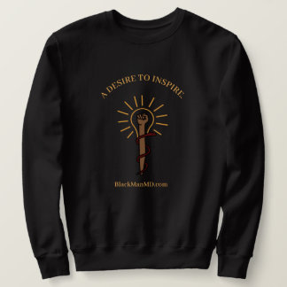 Black Man, M.D. Unisex Black Sweatshirt