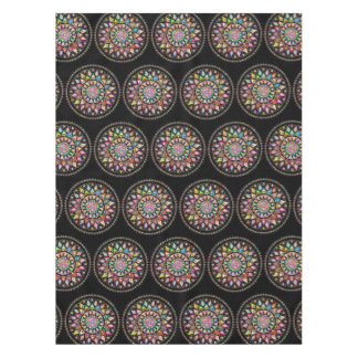 Black Mandala Rainbow Indian Motif Nappe