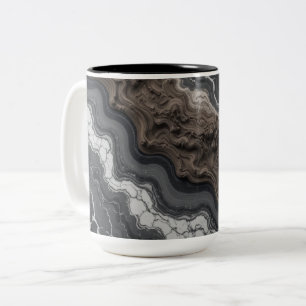 Black Marble Abstract Coffee Mug – Modern mug