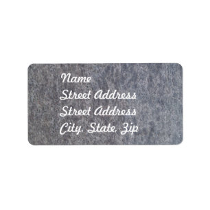 Black Marble Address Sticker