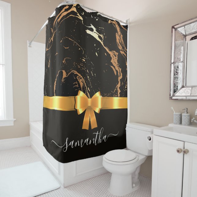 Black Marble and Ribbon (In Situ)