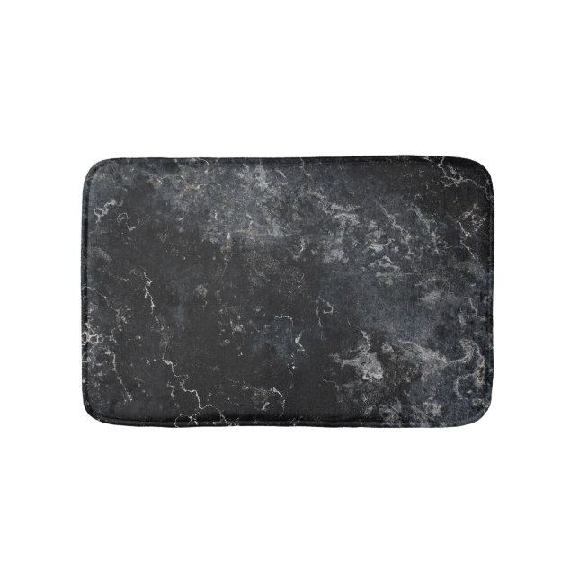 Black marble  bath mat (Front)