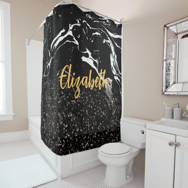 Black Marble/Black Glitter (In Situ)