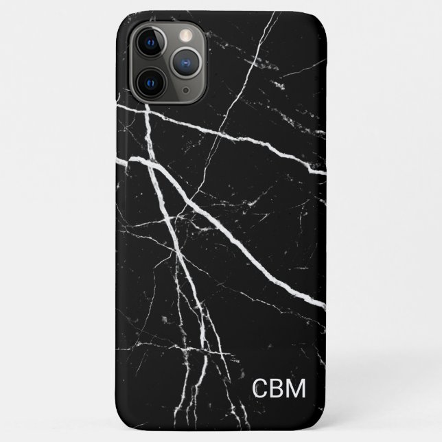 Black Marble Case-Mate iPhone Case (Back)