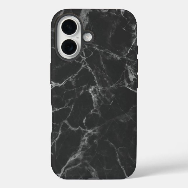 Black Marble Case-Mate iPhone Case (Back)