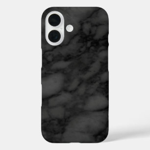 Black Marble iPhone 16 Case