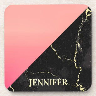 Black Marble Coaster