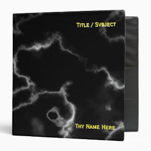 Black Marble design -  Binder