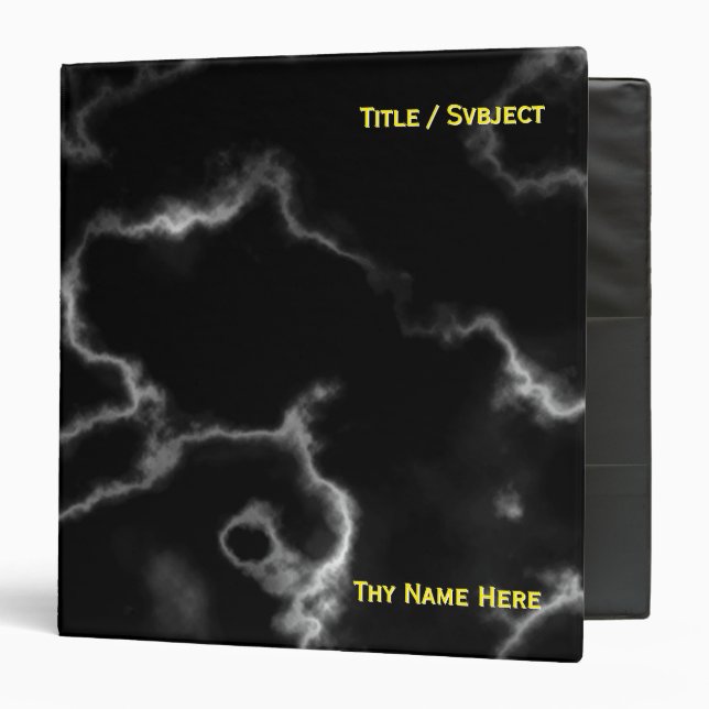 Black Marble design -  Binder (Front/Inside)