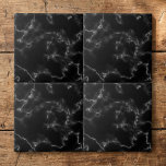 Black marble effect tile<br><div class="desc">Looking for a tile that can add an elegant and sophisticated touch to your home? Look no further than our Marble Effect Tile in classic black and white. The stunning marble effect on this tile creates a timeless and chic sense of luxury, while the contrasting black and white colours make...</div>
