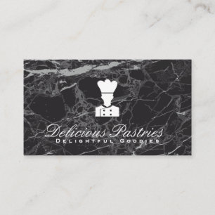 Black Marble Executive Chef Culinary Business Card