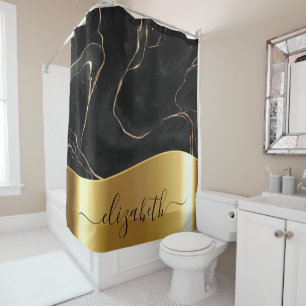 Black Marble Golden Foil
