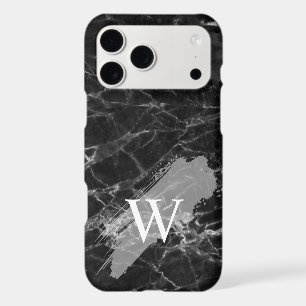 Black Marble Initial Monogram