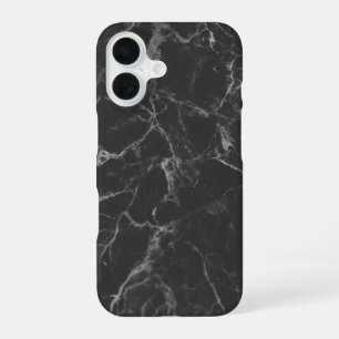 Black Marble iPhone 16 Case