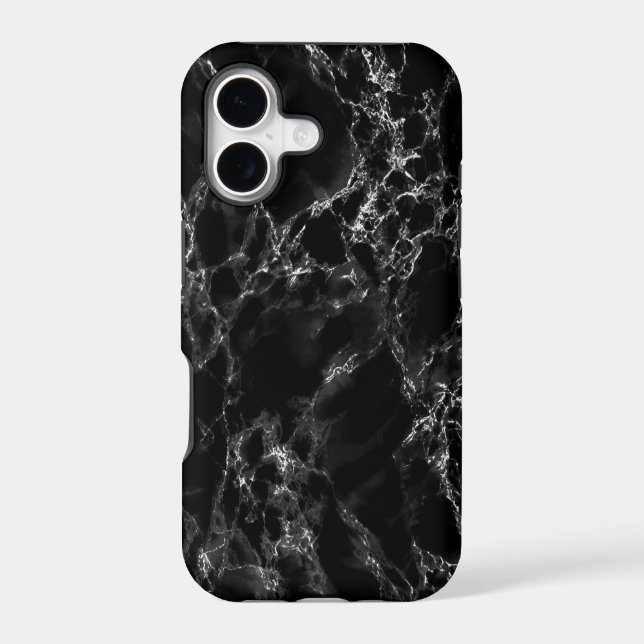 Black Marble iPhone Case (Back)