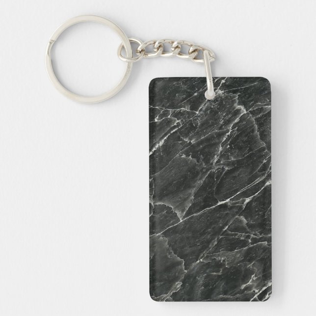 Black Marble Keychain (Front)