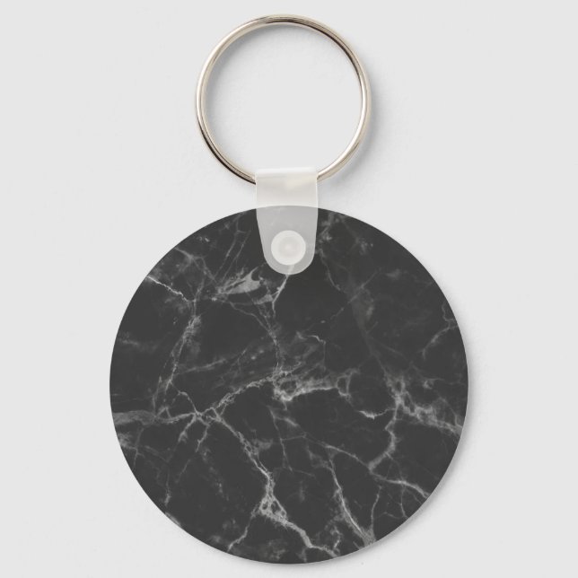 Black Marble Keychain (Front)