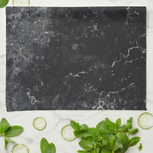 Black marble  kitchen towel