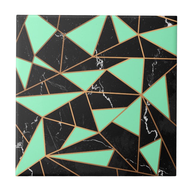 Black Marble Mosaic Tile (Front)