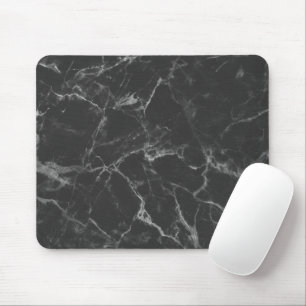 Black Marble Mouse Pad