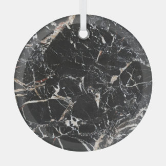 Black marble: natural abstract texture. glass ornament