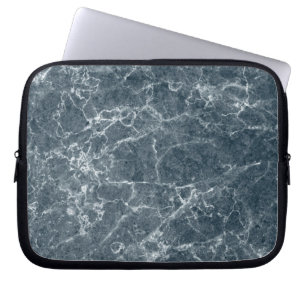 Black marble  Neoprene Laptop Sleeve 10 inch