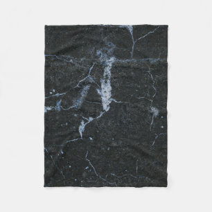Black Marble Pattern Fleece Blanket