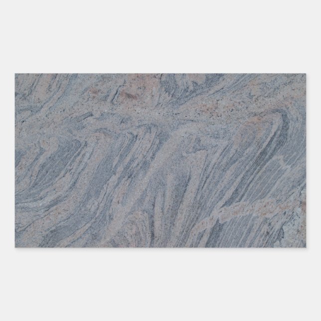 Black Marble Rectangle Sticker (Front)