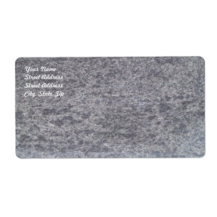 Black Marble Shipping Label