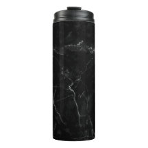 Black Marble Stainless Steel Tumbler