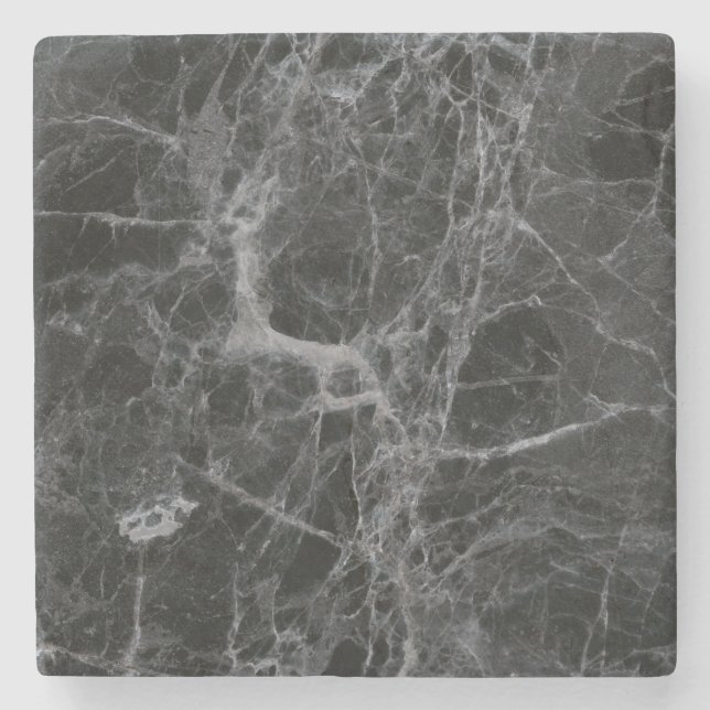 Black marble stone coaster (Front)