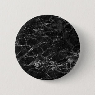 Black Marble Stone Look 2 Inch Round Button