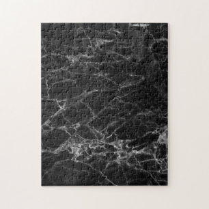 Black Marble Stone Look Jigsaw Puzzle
