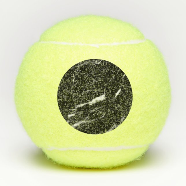 Black Marble Tennis Balls (Front)