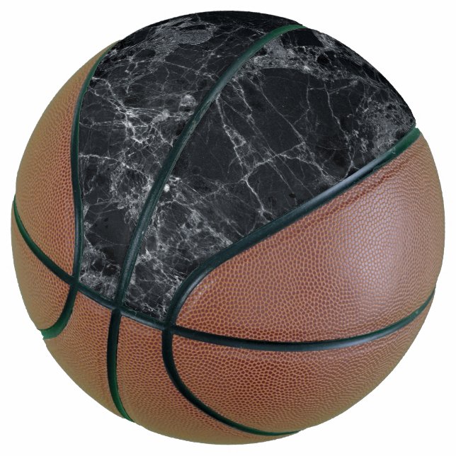 Black Marble Texture  Basketball (Angled)