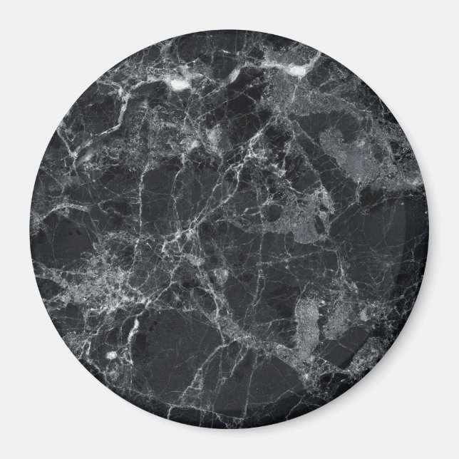 Black marble texture magnet (Front)