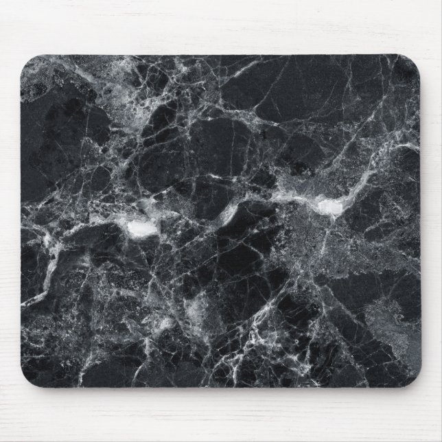 Black Marble Texture  Mouse Pad (Front)